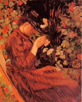 阿曼 吉約曼 Madame Guillaumin Sitting in a Garden 阿曼 吉約曼 Madame Guillaumin Sitting in a Garden